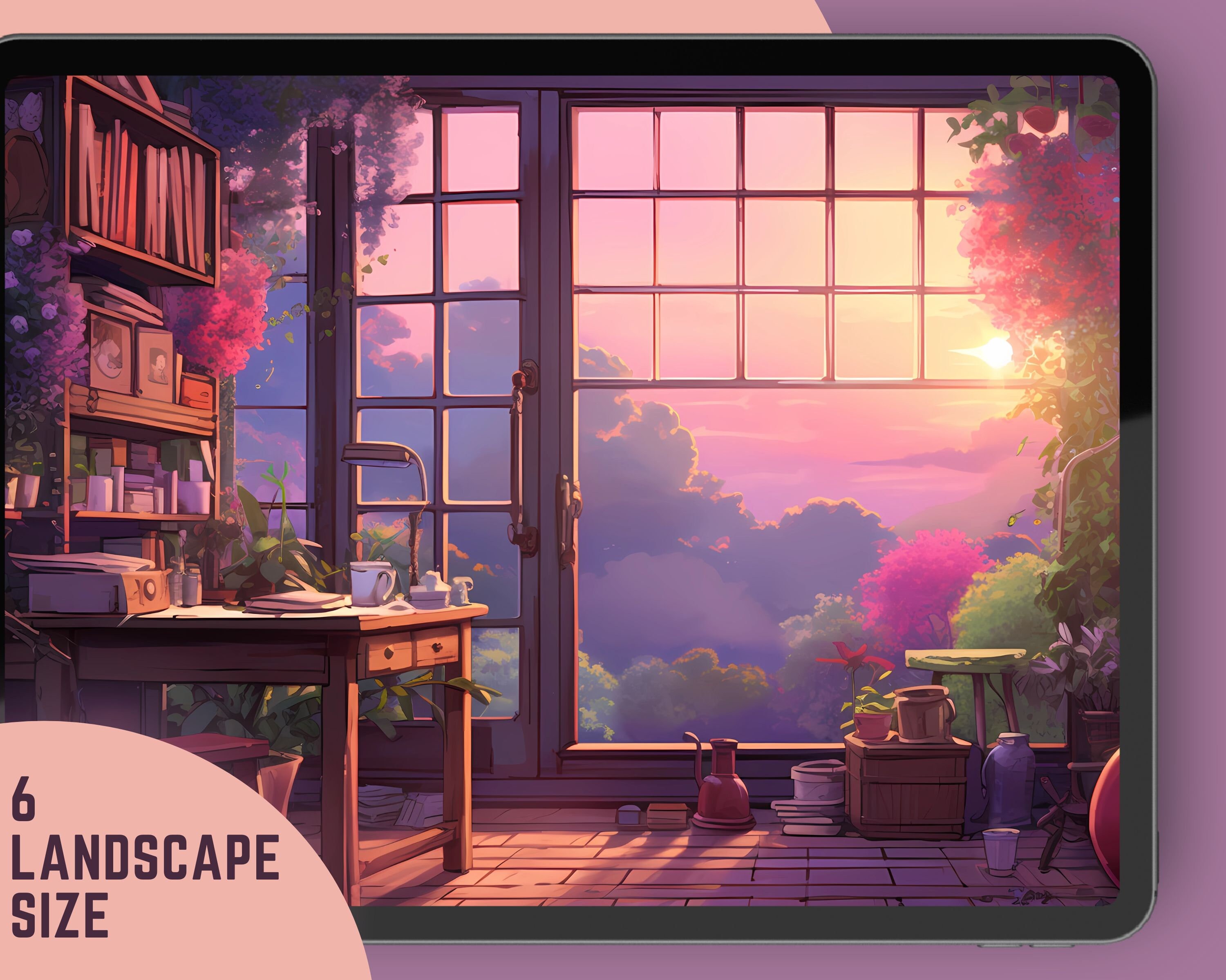 Ghibli Pink Dreamy Wallpaper Sunset Wallpaper Pastel Wallpaper 