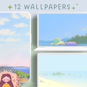 Sommer traum Tapete Urlaubs Tapete Pastell Tapete Anime Wallpaper 4k Wallpaper Ästhetischer Desktop Hintergrund Niedliche Tapete