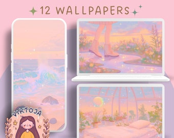 Verträumte Wallpaper im Lofi Anime Stil (Digitaler Download)