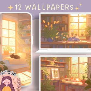 Spring Cats 1 wallpaper plants wallpaper books cozy Wallpaper desktop easter boho wallpaper kawaii wallpaper anime wallpaper cats and flower