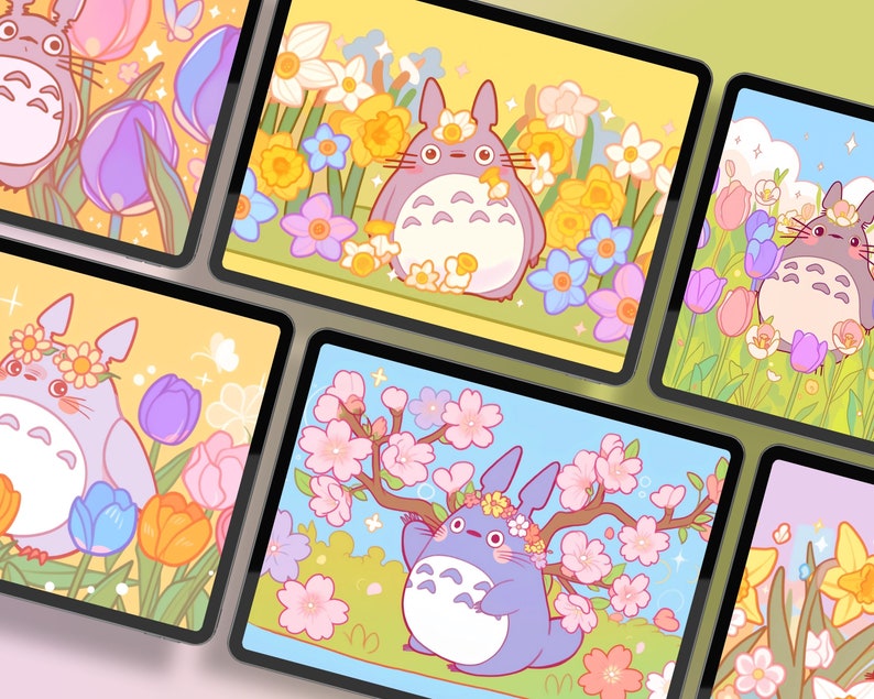 Spring Time Anime Wallpaper Sakura Flower Wallpaper Cozy Desktop Pastel