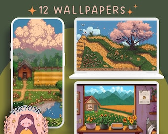 Stardew valley Wallpaper phone wallpaper Stardew valley desktop wallpaper cute screensaver kawaii background phone wallpaper Lock Screen