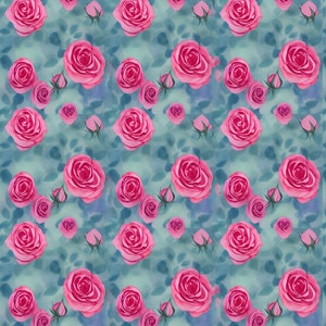 Flower Patterns Digital Download Pack (12x12 .jpg)