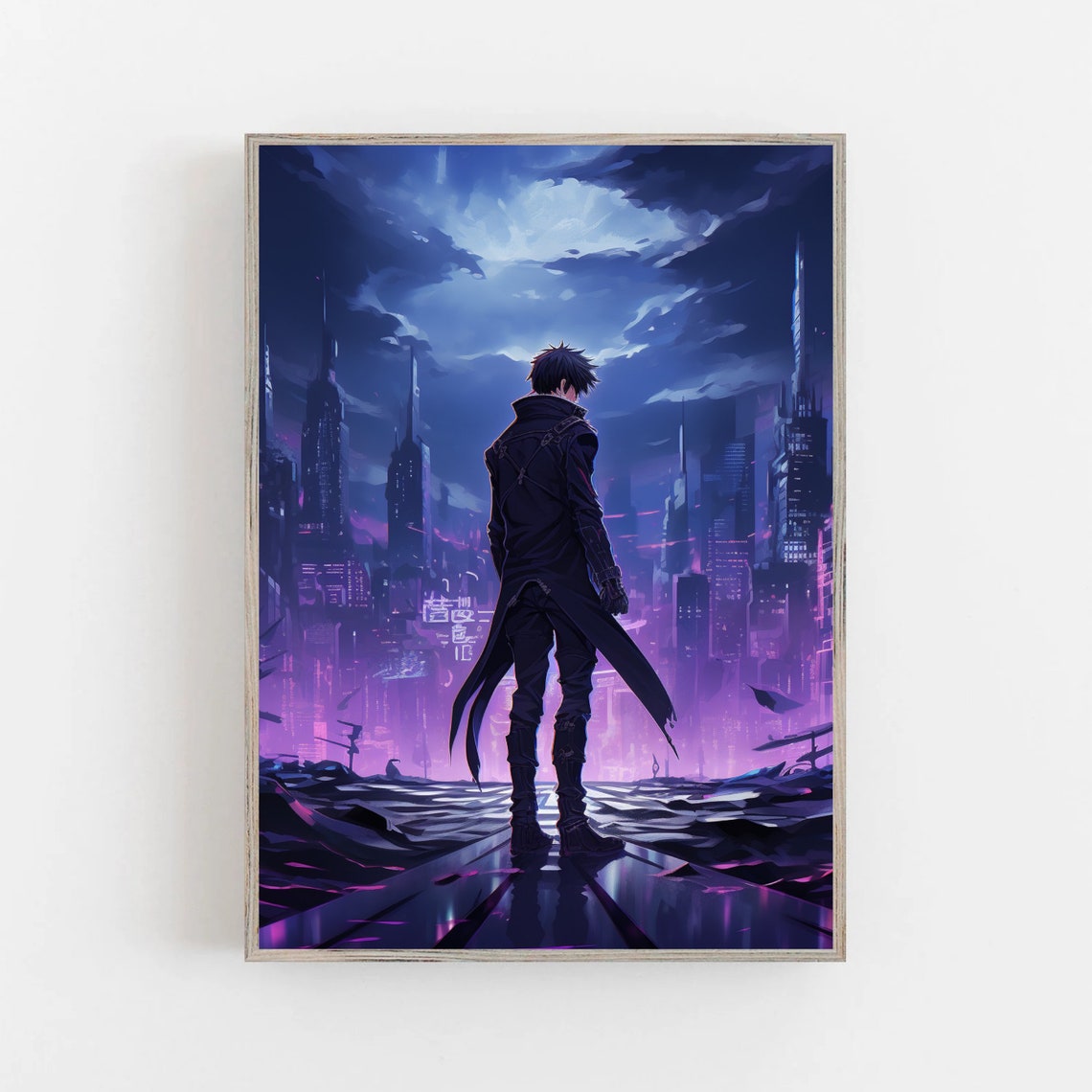 Solo Leveling Art Poster Sung Jinwoo Print Manhwa Art Print Anime Art Print Anime Gift Solo