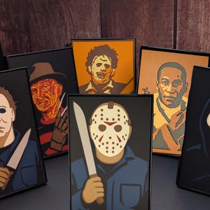 Archivos SVG de terror en capas **ARCHIVOS DIGITALES** para Cricut y xTool - Colección Slasher