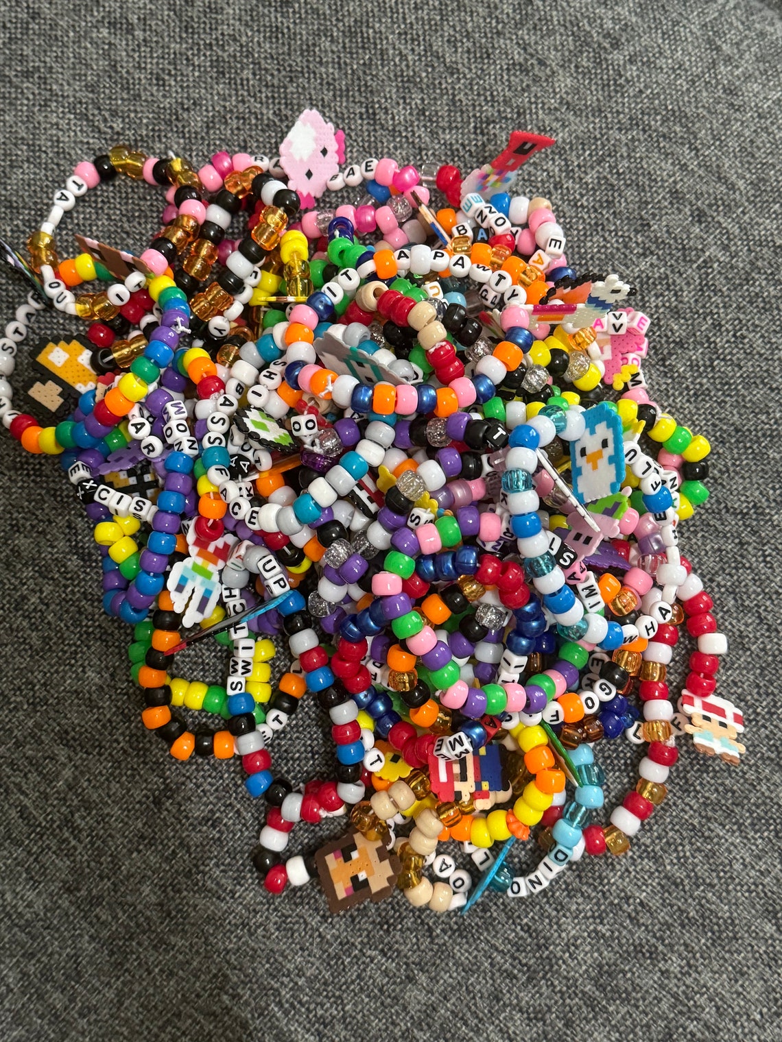 Random Kandi Bracelet's With Mini Perlers - Etsy
