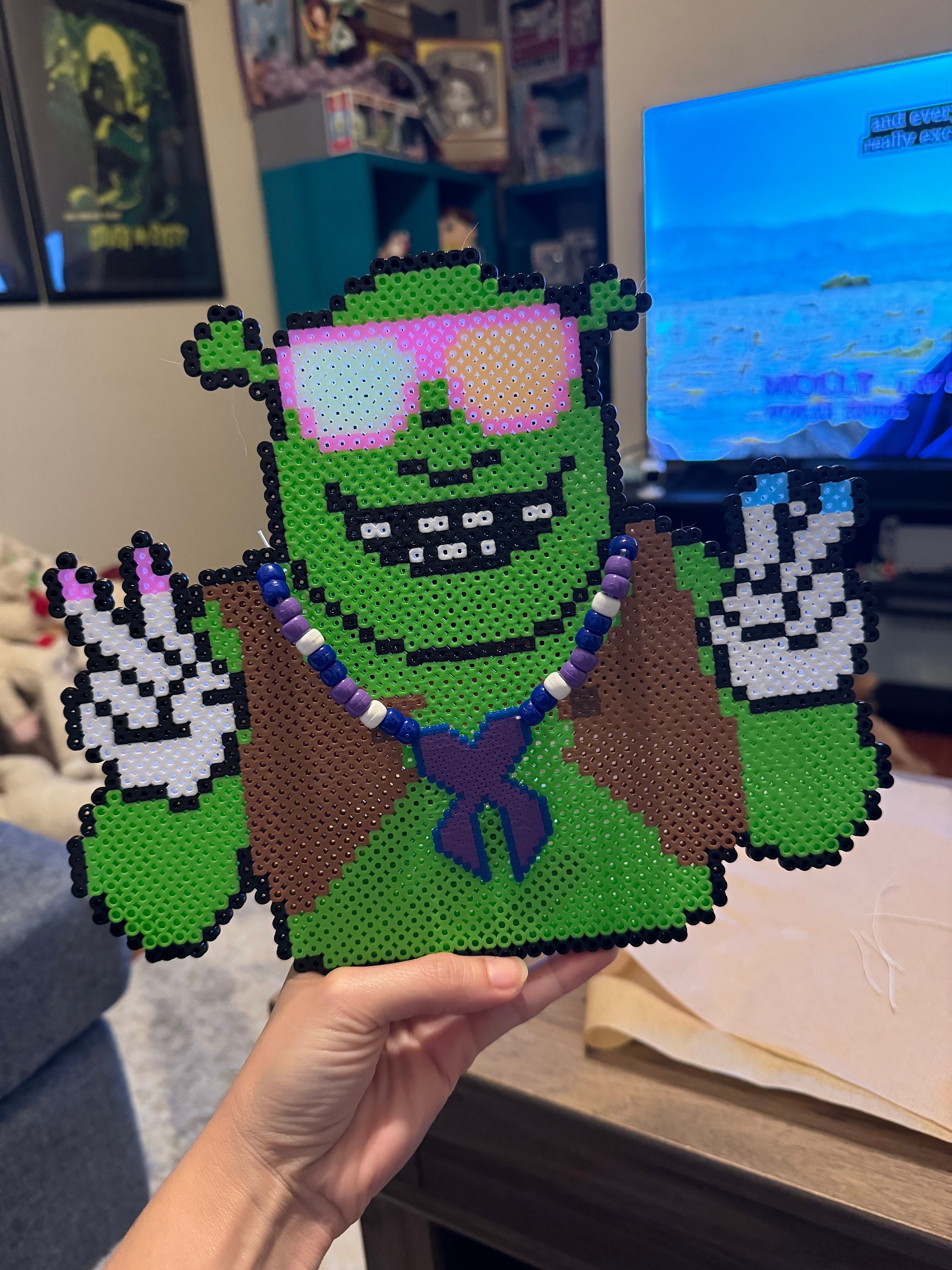 Shrekcision Rave Perler Necklace - Etsy