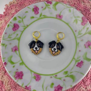 Polymer Clay Australian Shepherd Dogs Earrings Keychains Magnets Aussie dog dog lover dog mom gifts