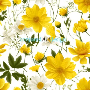 Seamless image of a flower pattern