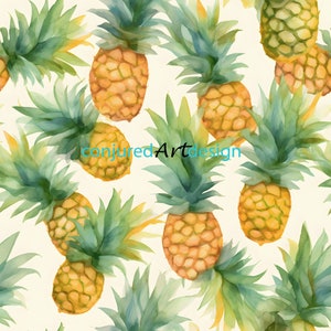 Seamless image of a Hawaiian style pattern