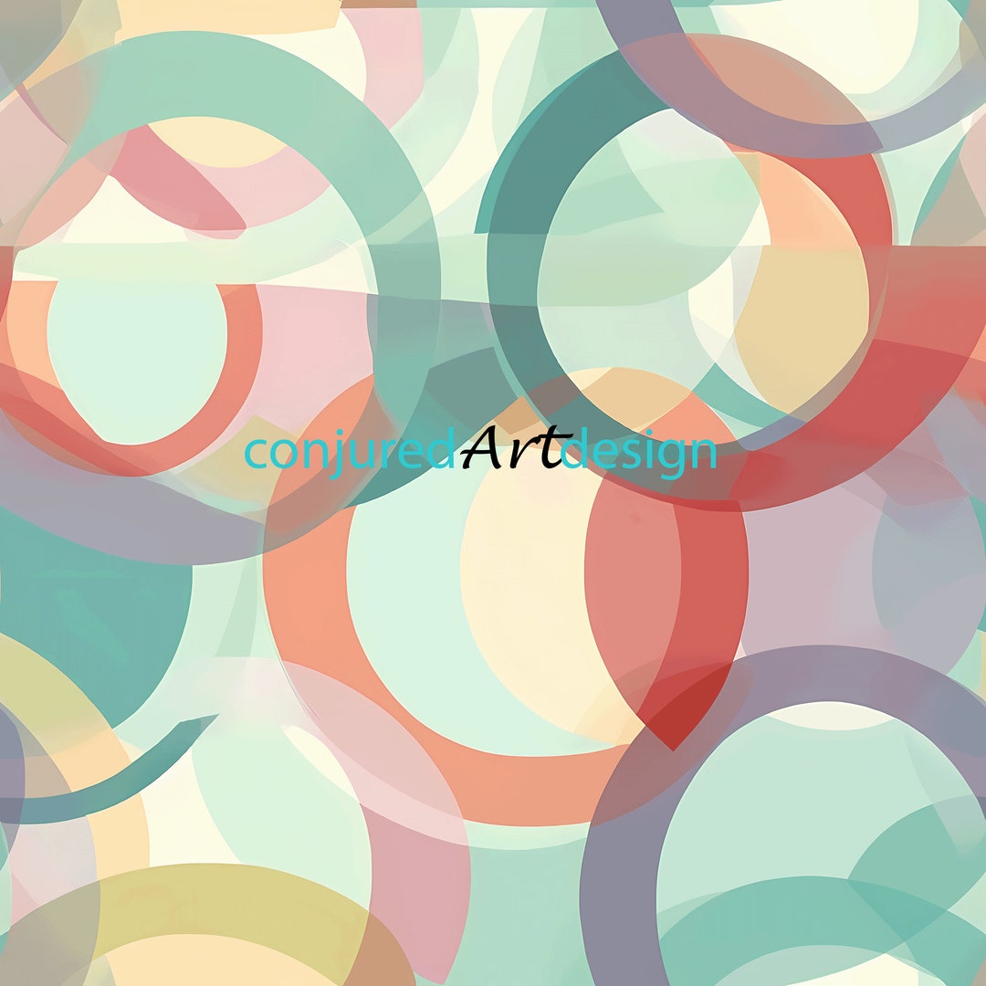 Seamless Image of an Abstract Circle Pattern - Etsy