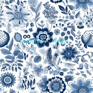 Seamless image of a flower pattern