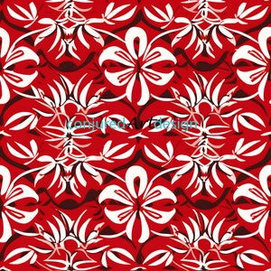 Seamless image of a Hawaiian style pattern