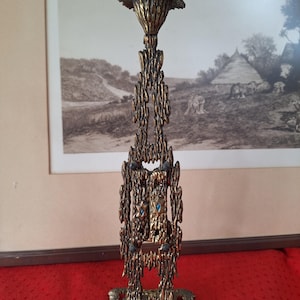 Brutalist Jewish candleholder