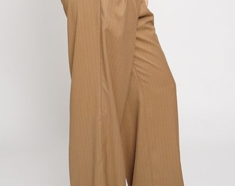 Pleated Pinstripe Trousers