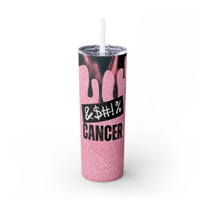 20oz F Cancer Sublimation Tumbler Design
