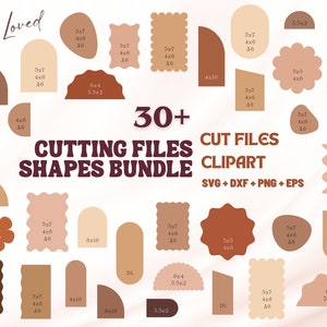 Invitation Cards CUT FILES | 30+ svg, dxf, png, eps + FREEBIES | Clipart + Cut Files, Wedding Invitation Template | Cricut Silhouette Laser