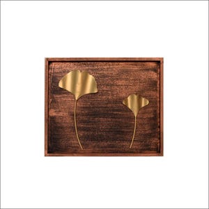 Handmade Large and Small Leaf Framed