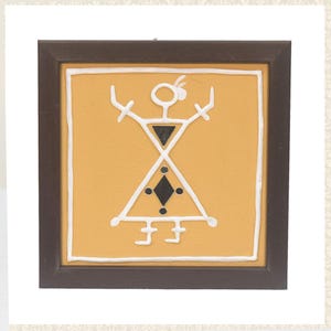 Lippan Art Wall Frame - Lady Standing with Cut Mirrors