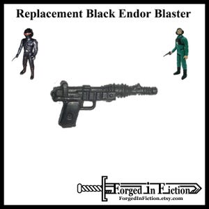 Black Endor Blaster Vintage Style Custom Made Replacement