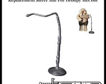 Droopy McCool zilveren microfoon vintage stijl op maat gemaakte vervanging