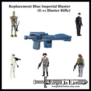 Blue Imperial Blaster (E-11 Blaster Rifle) Vintage Style Replacement