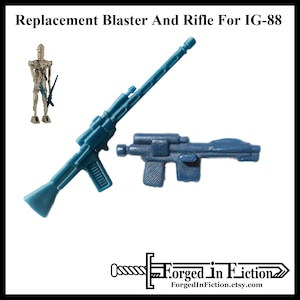 IG-88 Blaster And Rifle Accessory Set Vintage Style Custom Made Replacement