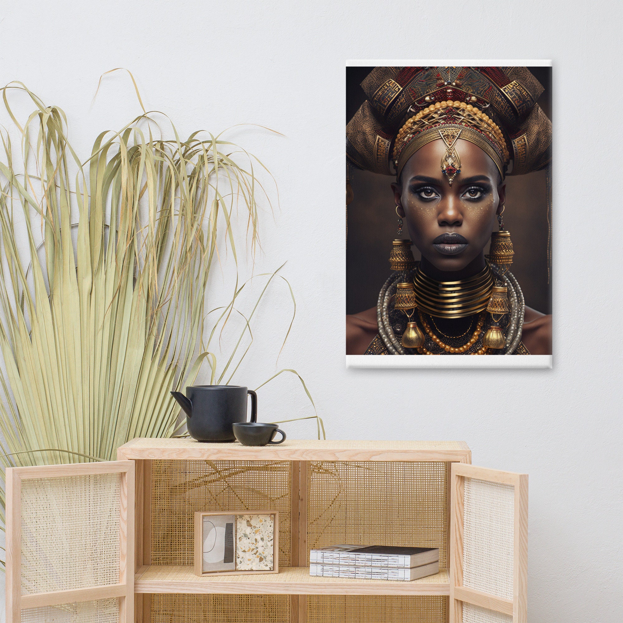 Queens Strength and Beauty of African Queen Wall Art Etsy