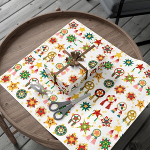 Christmas Gift Wrapper Filipino Parol, Filipino Gift Wrap Paper, Parol Holiday Gift Season, Christmas Gift Wrapper, Pinoy Christmas Lantern