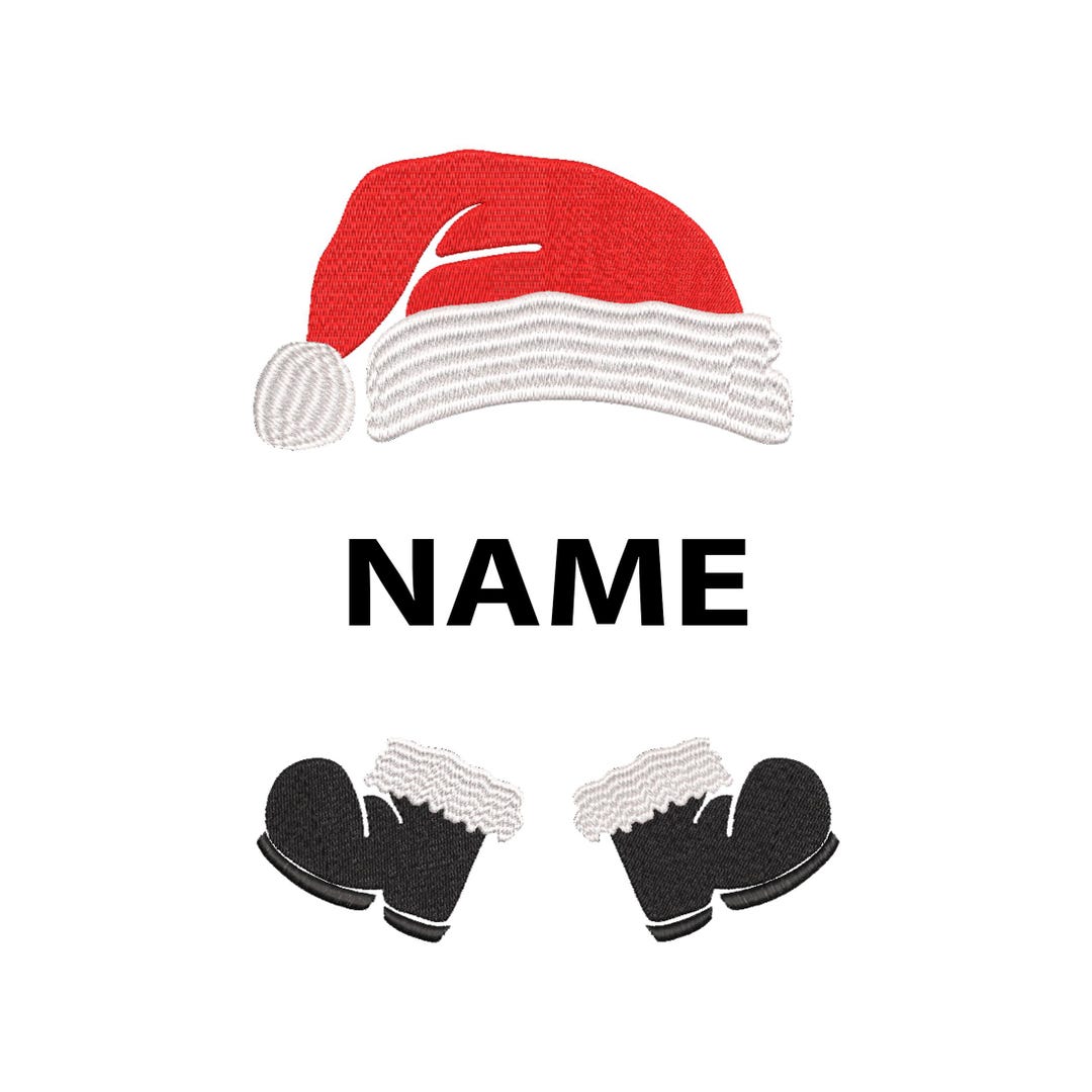 Machine Embroidery Split Santa Split Christmas Santa Embroidery Design, 12 Size, Christmas Santa ...
