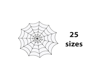 Broderidesign med spindelnät i storlek 25, maskinbroderifil för spindelnät, insektsbroderi, Halloweenbroderi, Box-fil ingår