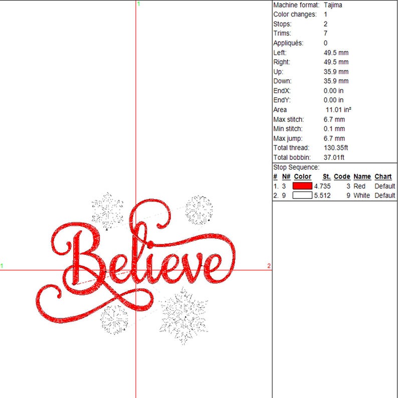 Christmas Belive Embroidery Design, 10 Sizes, Christmas Belive Machine ...