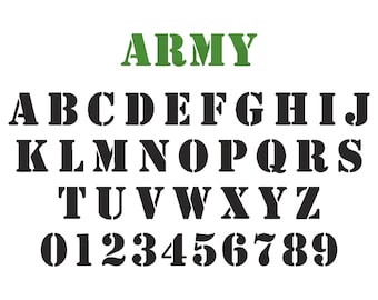 Fonte de bordado do exército, 7 tamanhos, classificados de A a Z, alfabeto de bordado à máquina com monograma de ponto de preenchimento, bordado do exército, fonte de script, arquivo BX, fonte BX