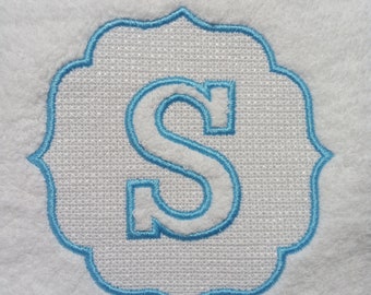 Embossed Machine  Embroidery Alphabet, Monogram Towel Font, 5 Sizes, A-Z Sorted, Best For Single Needle Embroidery Machine, BX File Included