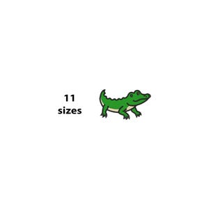 Mini Crocodile Embroidery Design, 11 Sizes, Crocodile Machine Embroidery Design File, Alligator Embroidery, Wild Animals Embroidery, bx file