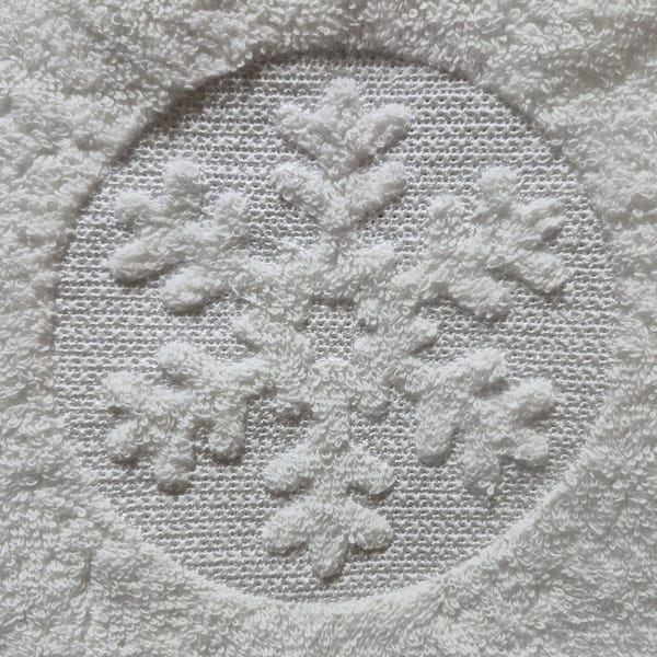 Motif de broderie Machine en relief flocon de neige, 20 tailles, motif de broderie flocon de neige en relief, broderie de Noël, broderie d'hiver