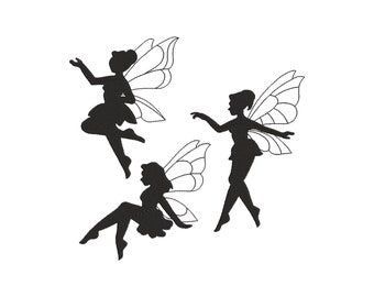 3 Individuelle Mini Feen Stickmuster, 6 Größen, Mini Feen Stickmuster, Stickdatei, Stickdatei für Kinder
