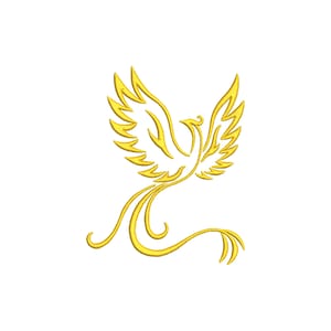 Phoenix Embroidery Design, 14 Sizes, Phoenix Bird Machine Embroidery Design, Animal Embroidery, Fairy Embroidery, Trendy embroidery