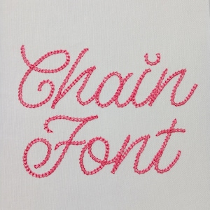 Quick Light Chain Stitch Embroidery Font, 5 Sizes, A-Z sorted, Chain Stitch Machine Embroidery, Embroidery Alphabet,Script Font, BX Included