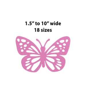 Mini to Large Butterfly Machine Embroidery Design, 18 Sizes, Butterfly Silhouette Embroidery Design, Mini Butterfly Embroidery