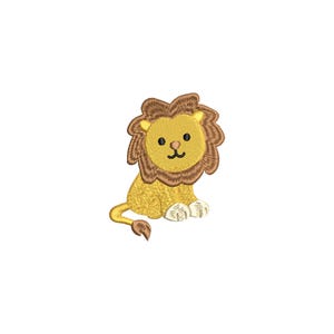 Baby Lion Embroidery Design, 10 Size, Baby Lion Machine Embroidery Design, Wild Animal Embroidery, Safari Embroidery, lion King Embroidery