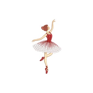 Ballerina Machine Embroidery Design, 12 Sizes, Ballet Embroidery Design, Bale Dancer Embroidery, Ballerina Shirt Design, Girl Embroidery