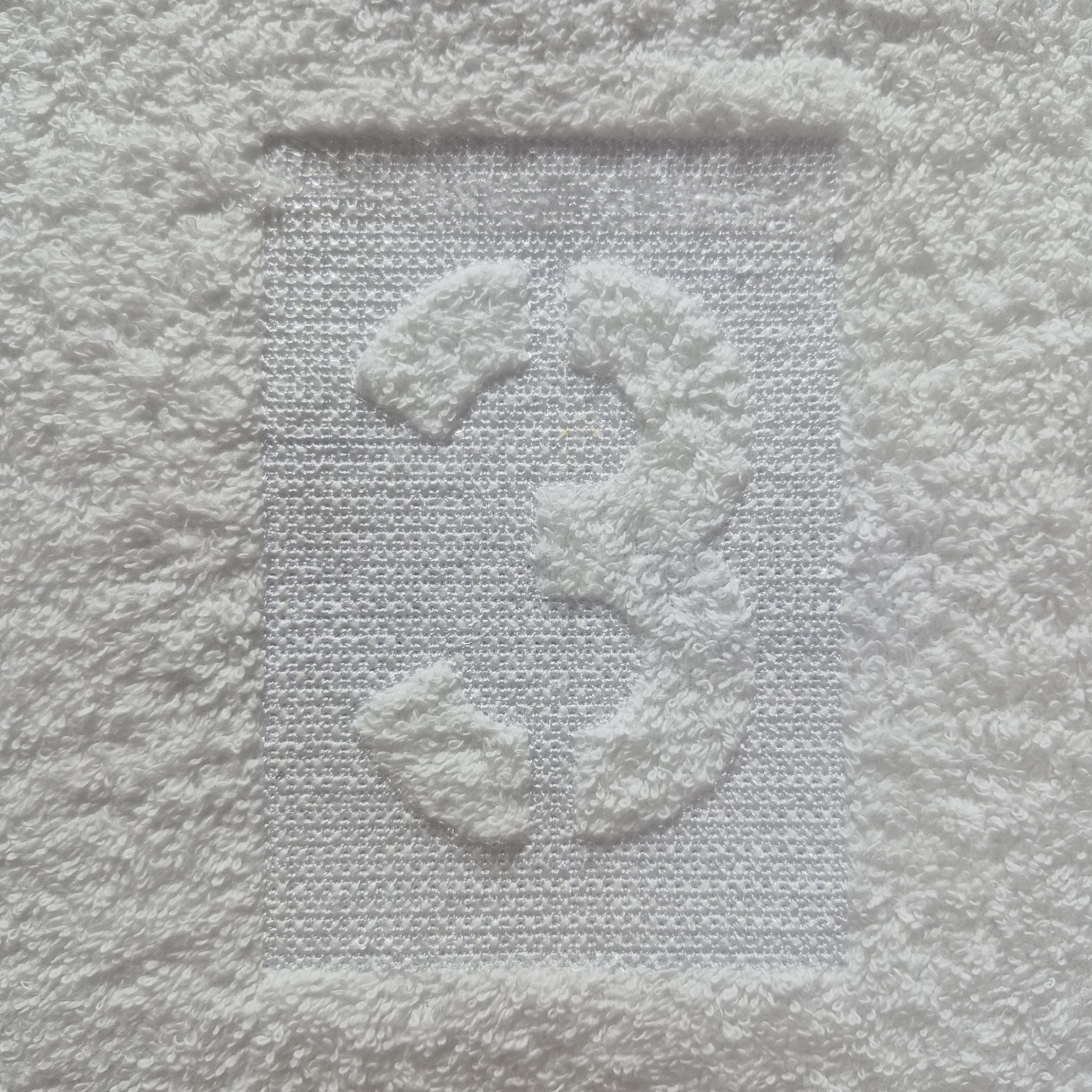 Embossed Numbers Embroidery, Monogram Towel Font, 16 Sizes, 0-9 Sorted ...
