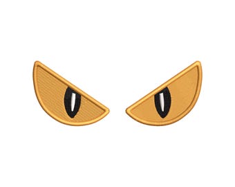 Spooky Eyes Embroidery Design, 20 Sizes, Ghost Eyes Machine Embroidery Design, Halloween Plushie Eyes Embroidery, Bx File Included