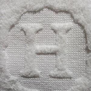 Geprägtes Maschinenstickerei-Alphabet, Monogrammschrift, 5 Größen, A-Z, am besten geeignet für Einnadel-Stickmaschine