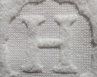Embossed Machine Embroidery Alphabet, Monogram Towel Font, 5 Sizes, A-Z Sorted, Best For Single Needle Embroidery Machine, BX Included