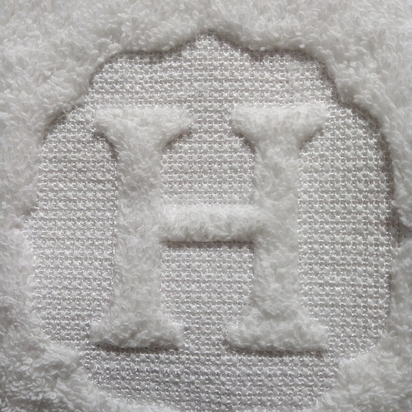 Embossed Machine  Embroidery Alphabet, Monogram Towel Font, 5 Sizes, A-Z Sorted, Best For Single Needle Embroidery Machine