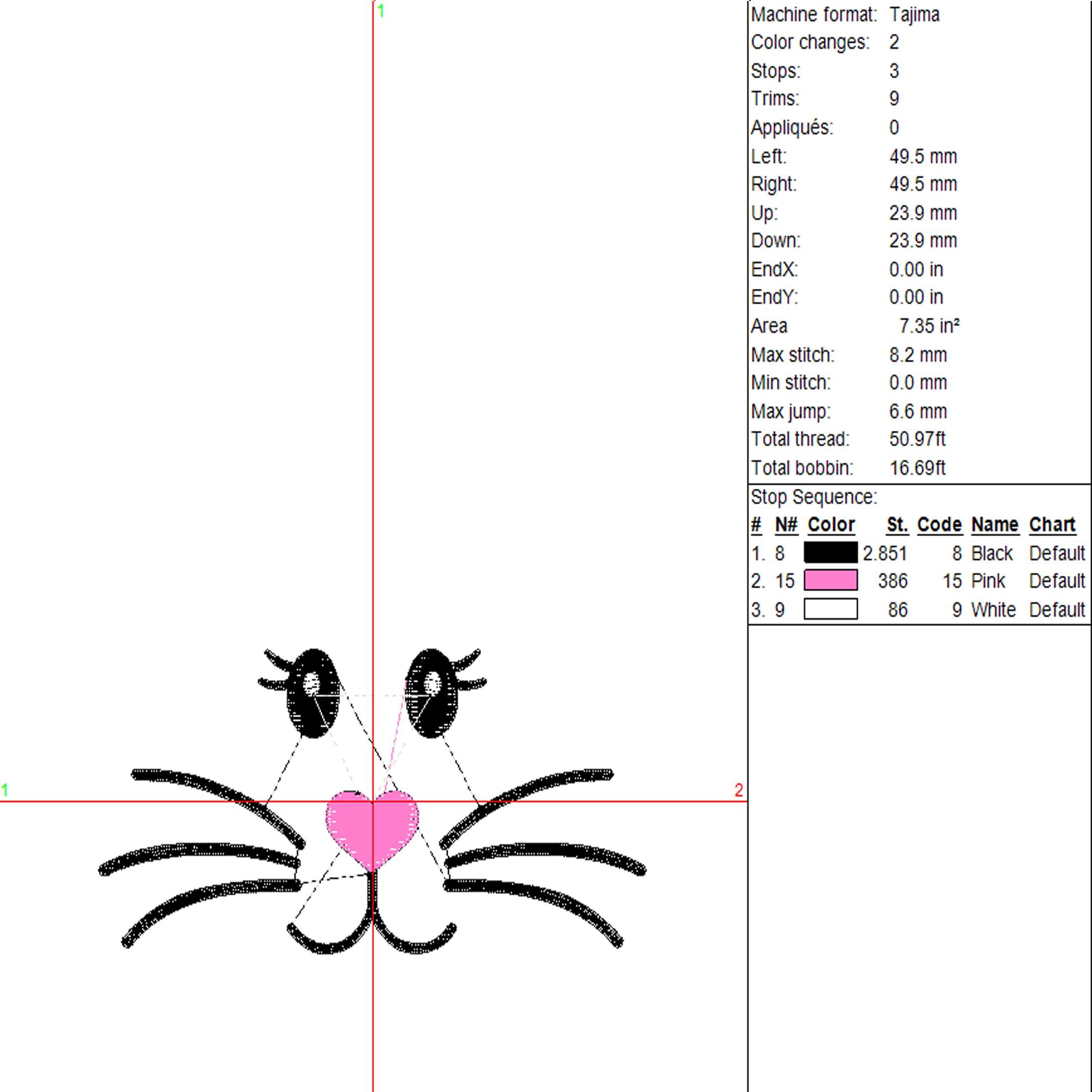 Bunny Face Embroidery Design, 17 Sizes, Easter Bunny Machine Embroidery ...