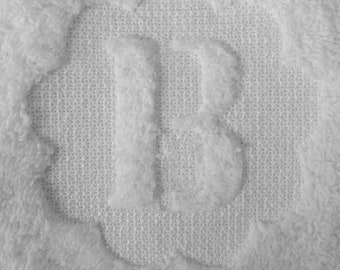 Embossed Monogram Towel Design, 5 Sizes, A-Z Sorted, Best For Single Needle Embroidery Machine