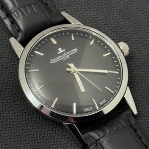 Jaeger LeCoultre Club vintage Handwinding Swiss Movement Black Dial Men’s Wrist Watch Swiss Made
